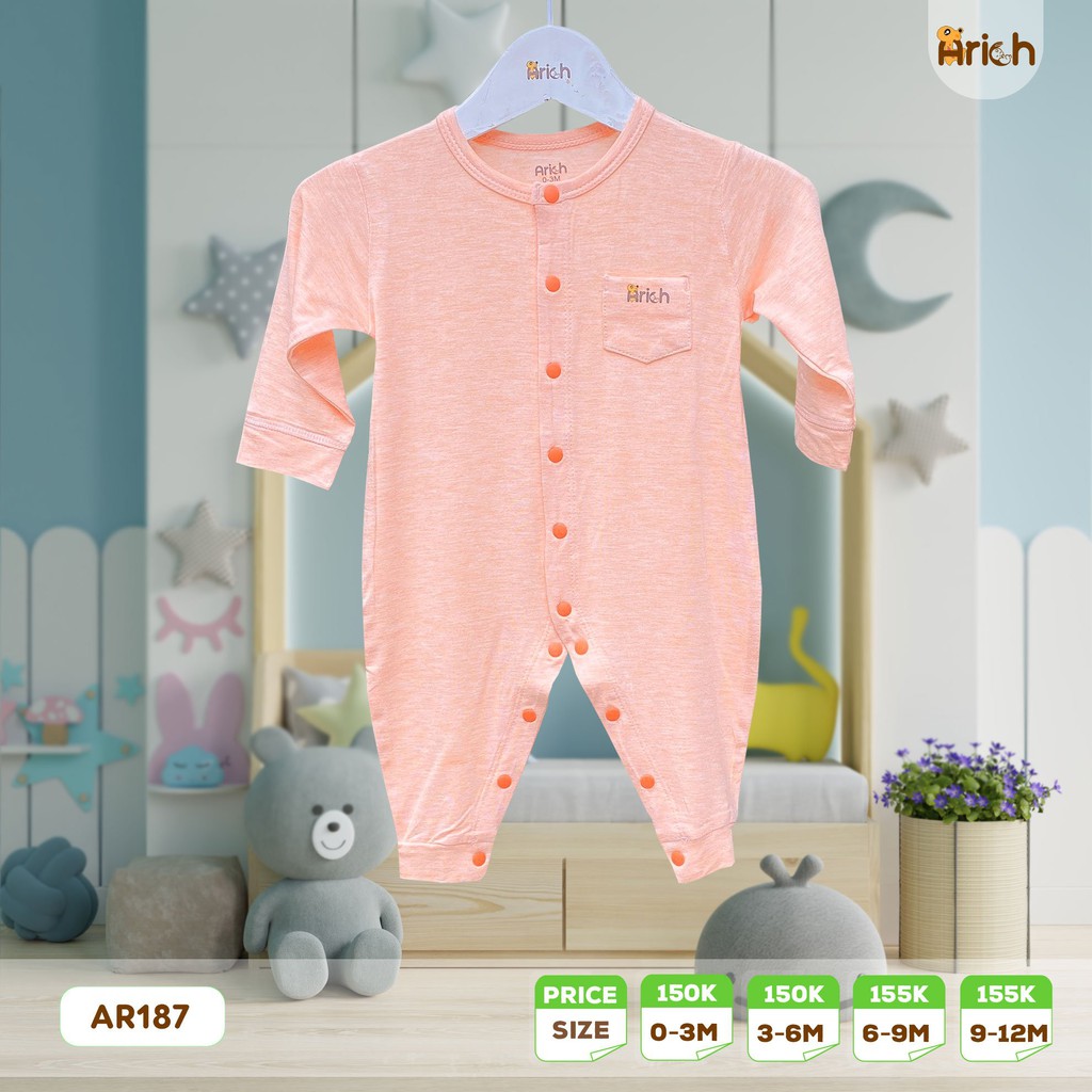 [Mã SKAMCLU8 giảm 10% cho đơn từ 100K] Body dài HOT SỢI TRE ARICH 0-18M