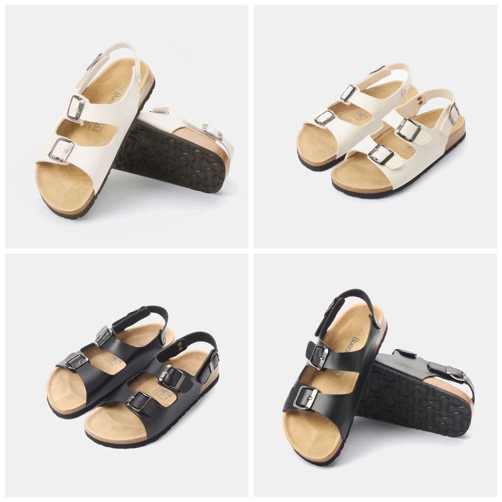 Dép đế trấu nam nữ unisex sandal birken xỏ ngón Buenas - BU01 sandal
