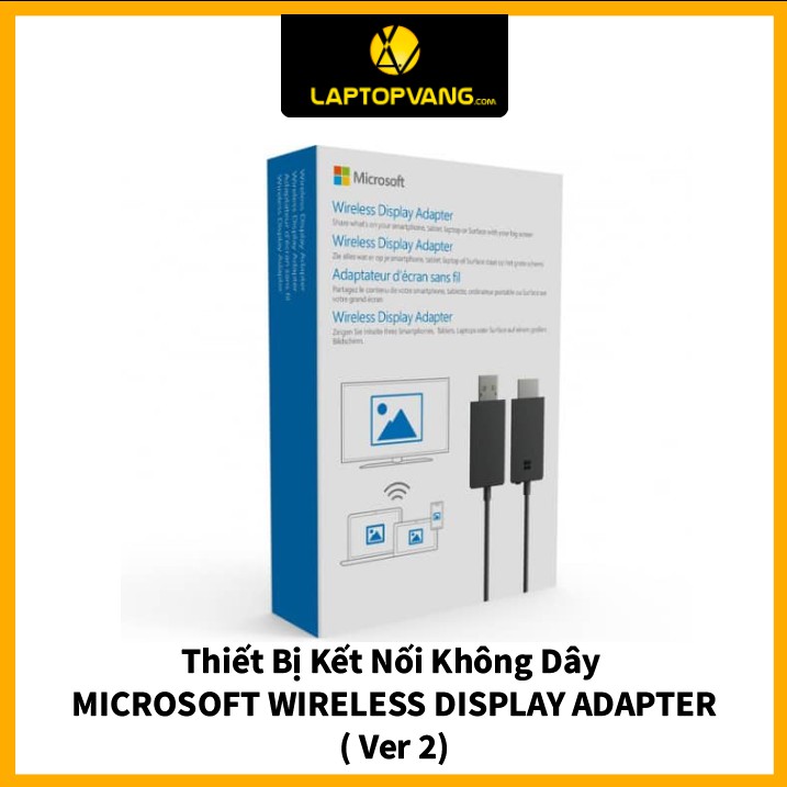 Thiết Bị Kết Nối Không Dây MICROSOFT WIRELESS DISPLAY ADAPTER – Ver 2