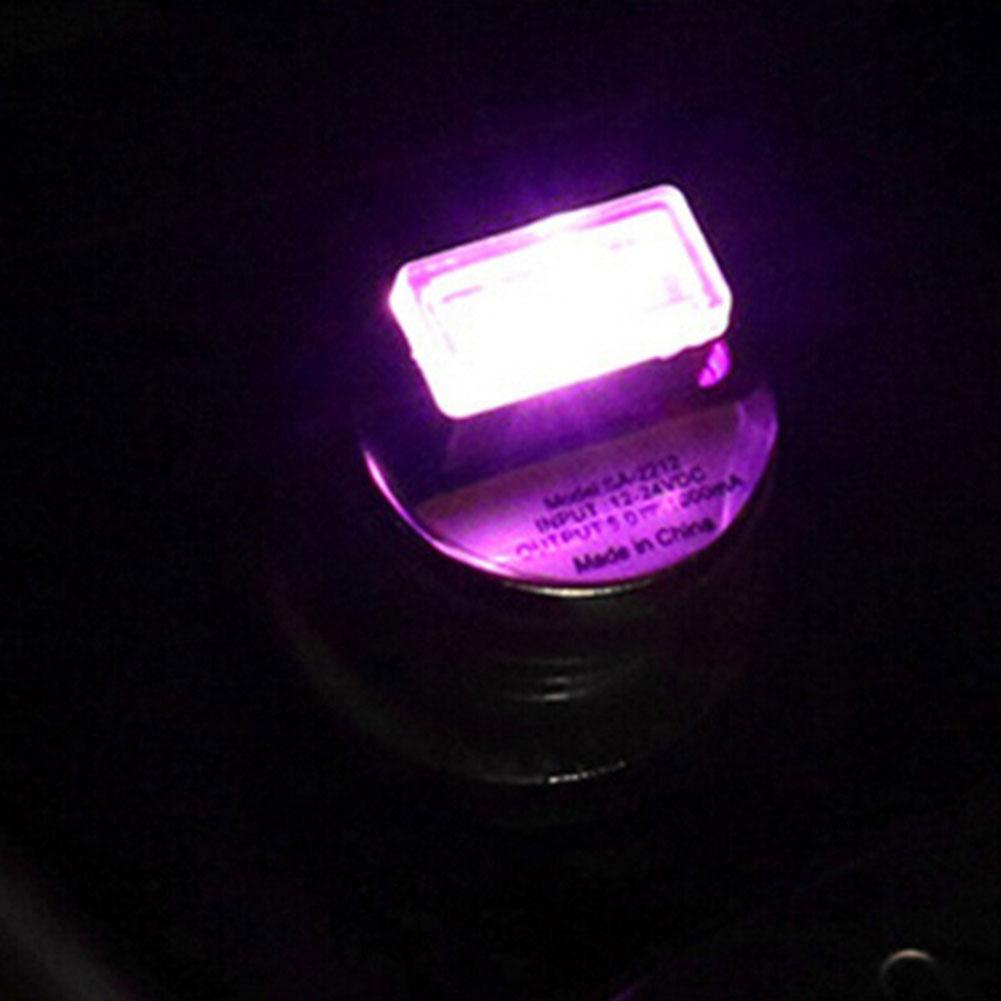 Đèn chiếu sáng khí quyển USB trên ô tô,  đèn cổng USB