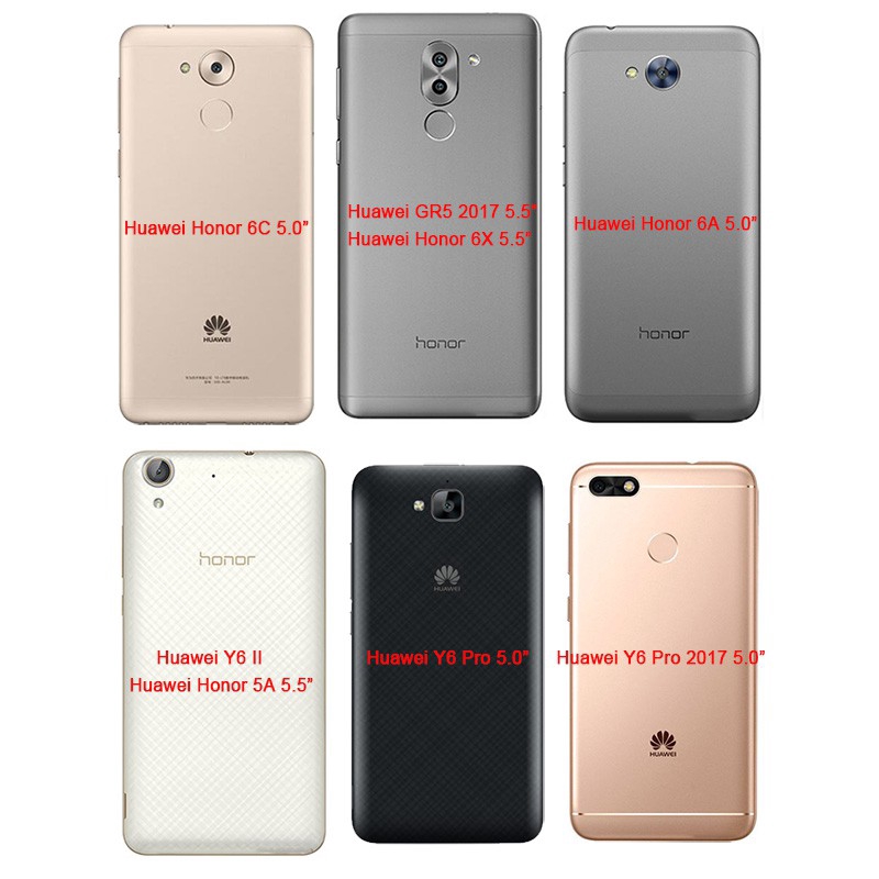 Bao da điện thoại kiểu ví gập cho Huawei Honor 5A 6X 6C 6A Y6 II Y6II Pro Y7 Prime GR5 2017