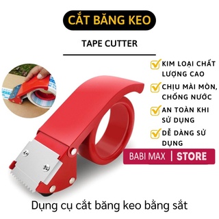 Cắt băng keo cầm tay - dao cắt băng dính 4.8cm bằng sắt tiện dụng babimax 10486