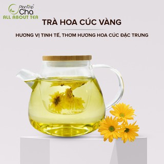 Trà hoa cúc vàng Plantrip Cha - Hộp 50gr - Thanh nhiệt giải độc giúp ngủ ngon giấc