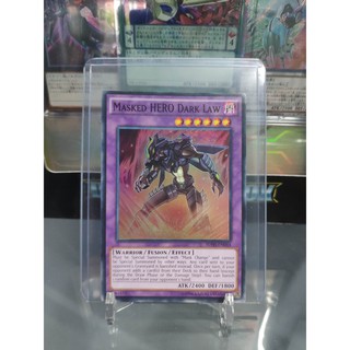 [ Dưa Hấu Yugioh ] Lá bài thẻ bài Masked Hero Dark Law - Super Rare - Tặng bọc bài nhựa bảo quản
