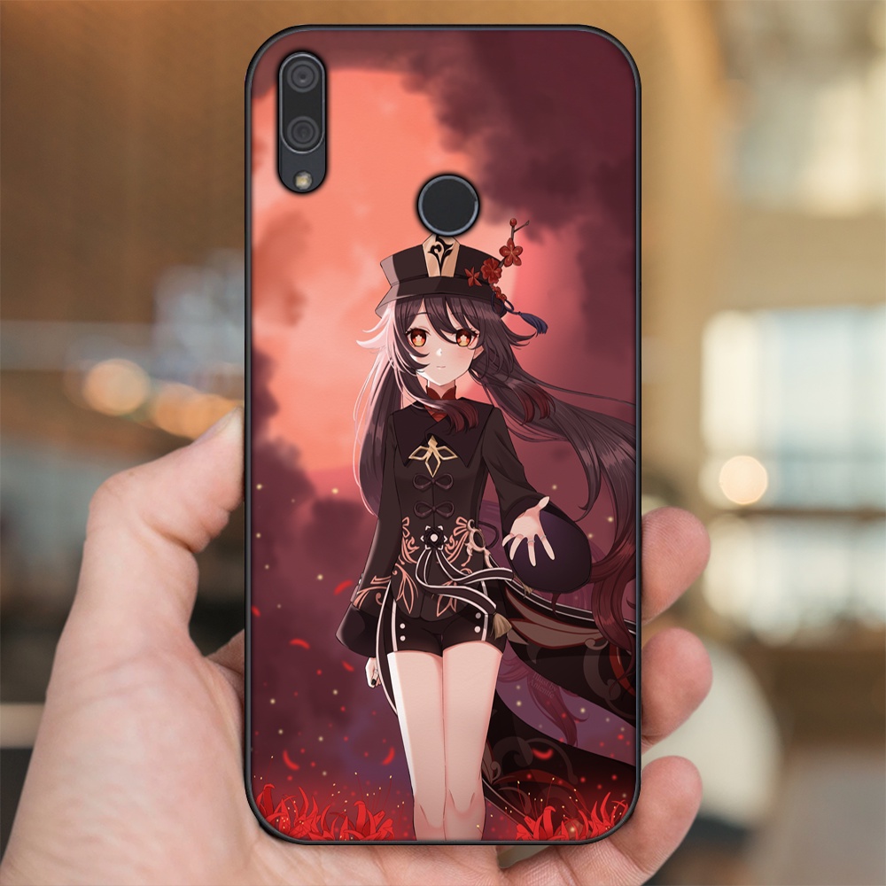 Ốp lưng Huawei Y9 2019 viền đen in hình Hutao Genshin Impact