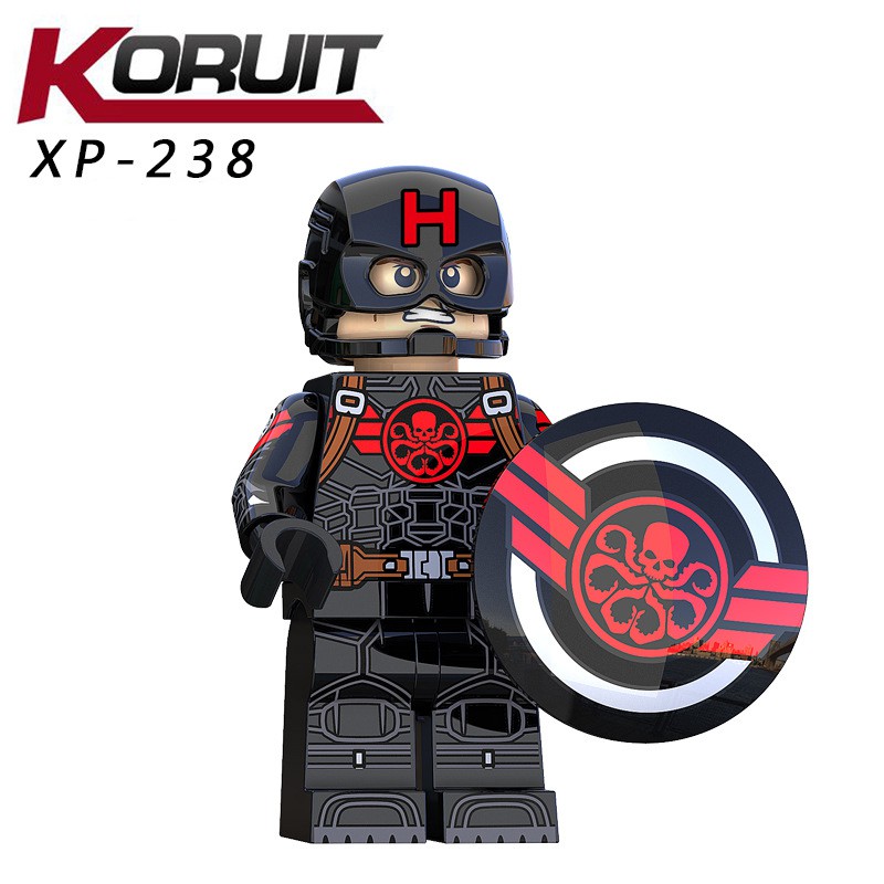 Minifigures Các Mẫu Nhân Vật Captain Đội Trưởng Mỹ Với Nhiều Phiên Bản Khác Nhau Mẫu Ra Mới Nhất KT1031