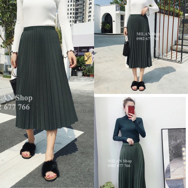 Chân váy xếp ly 2 kiểu nhiều màu | BigBuy360 - bigbuy360.vn