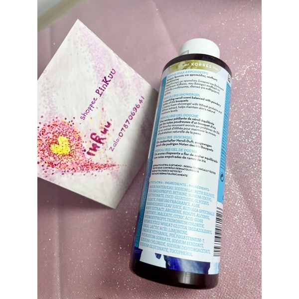 Korres sữa tắm Neroli, sữa chua dưỡng ẩm hương nước hoa boxycharm