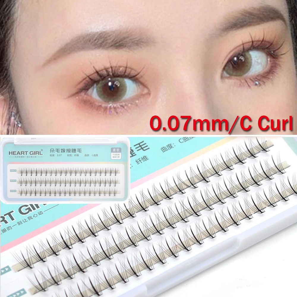 [Hàng mới về] Set mi giả nối dài làm dày tự gắn mềm mại trang điểm mắt tự nhiên tiện lợi