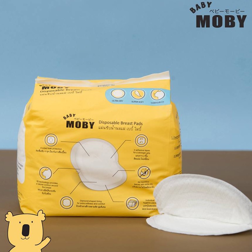 [COMBO SIÊU TIẾT KIỆM] 2 Bịch miếng thấm sữa Moby thoáng khí + 1 Hộp túi zip đa năng Moby