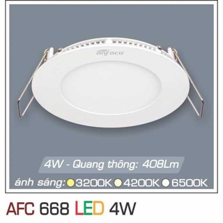 Đèn led âm trần downlight anfaco afc 668 1 chế độ sáng