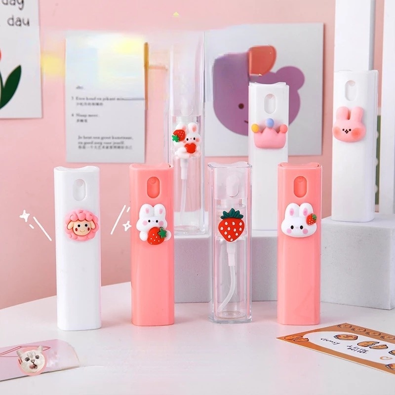 Chai Xịt Nước Hoa 10ml Hình Vuông Họa Tiết Hoạt Hình Dễ Thương