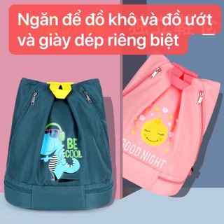 Ba lô đi bơi, đi biển, chia ngăn đựng đồ khô và đồ ướt riêng biệt