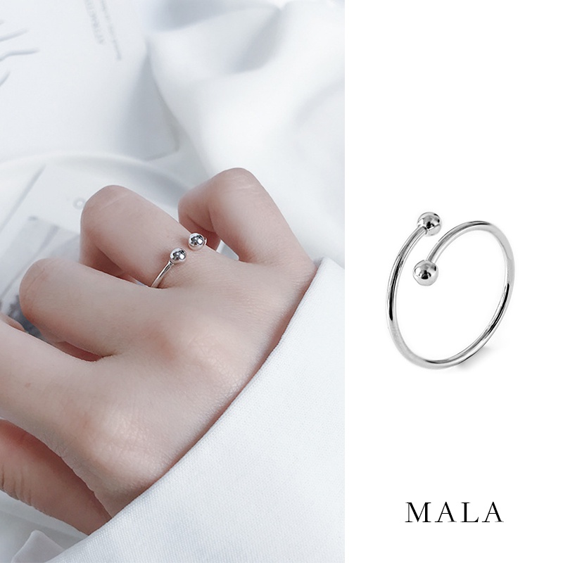 Nhẫn Thép Titan Mạ Vàng 18K Đơn Giản Phong Cách Hàn Quốc Có Thể Điều Chỉnh Kích Cỡ