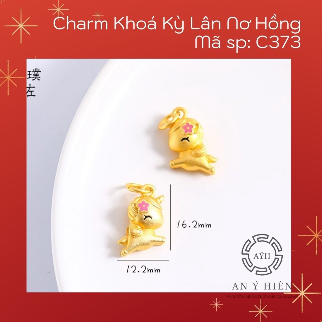 Charm Khóa nơ hồng #C373( An Ý Hiên)