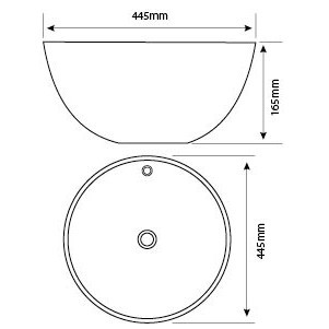 Chậu labavo đặt bàn cao cấp HC, công nghệ ECO WASHER, chống dính, trắng sáng