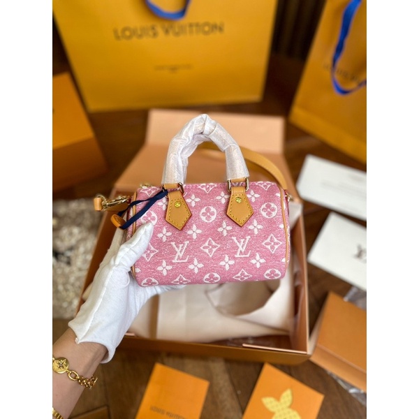 Túi Đeo Chéo Speedy Nano Denim Thời Trang Đẹp Cao Cấp