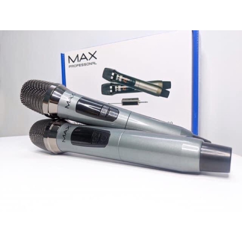 Micro karaoke Max 39 thuộc dòng micro không dây công nghệ mới (combo 2 micro)