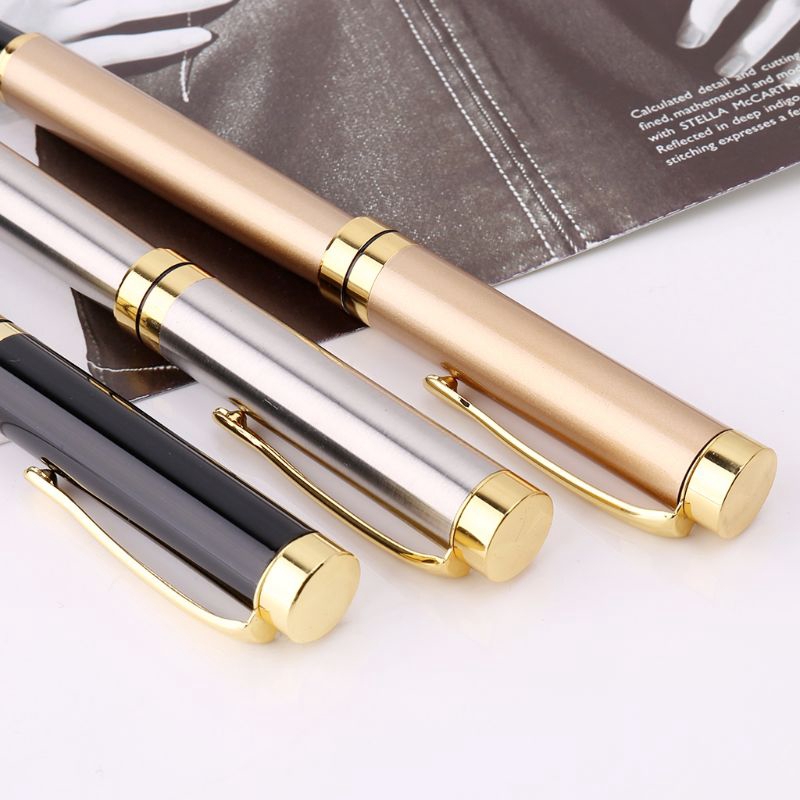 love*Luxury Metal Ballpoint Pen Signature Black Ink Gel Pens