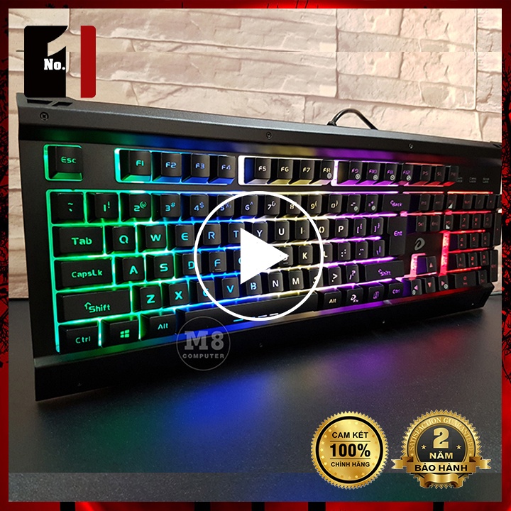 Bàn Phím Giả Cơ LED Gaming Máy Vi Tính DAREU LK145 Keyboard Game Thủ Laptop Pc Có Dây
