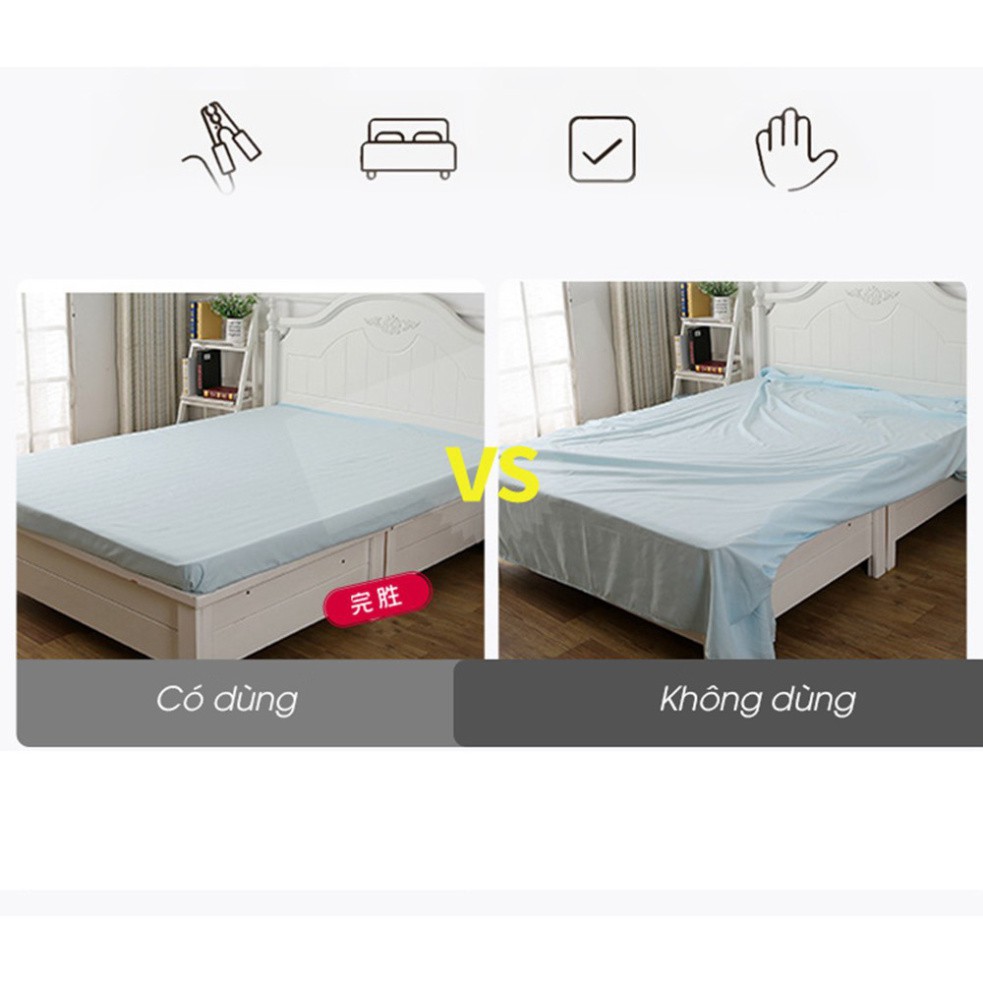 Kẹp ga giường kẹp cố định ga giường drap kẹp ga giường chống xô lệch (set 4 cái)