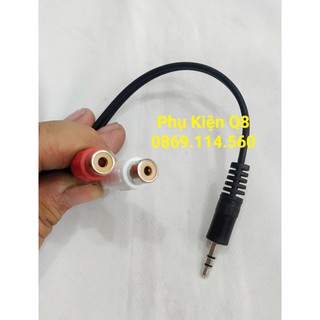 Dây chuyển từ jack 3.5ly ra 2 bông sen cái