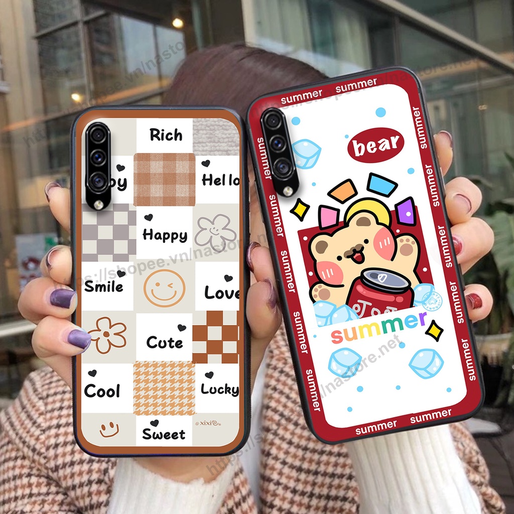 Ốp lưng Samsung A30s / A50 / A50s / A70 trái tim mặt cười, gấu cute thể thao cá tính