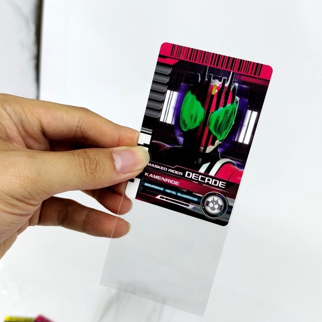 Set 100 bọc chống xước thẻ bài kích thước 60x87 phù hợp với Kamen Rider Decade Card, Yugioh, Pokemon