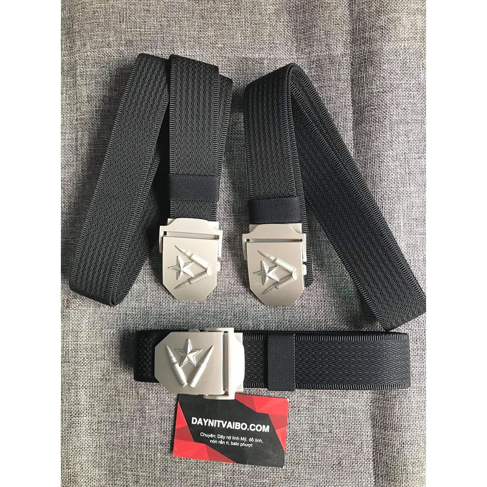 Dây thắt lưng nam vải dù canvas nylon vải mỏng mềm thanh lịch đầu nịt hợp kim sáng loáng hình chụp thật
