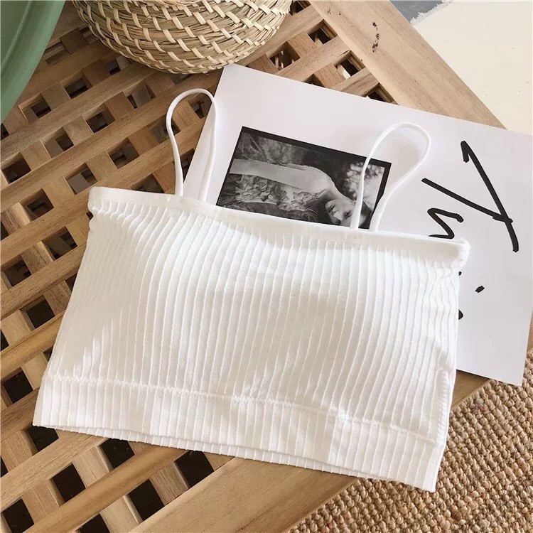 Áo bra 2 dây chất cotton thun tăm [ CHUẨN HÀNG LOẠI 1 ] | BigBuy360 - bigbuy360.vn