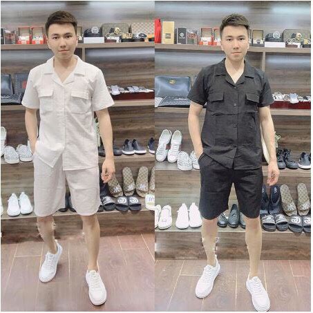 Bộ quần áo đũi nam ngắn tay cổ tàu, cổ bẻ vải đũi xước mặc mát- VIN95 BH21 | BigBuy360 - bigbuy360.vn