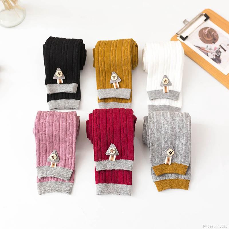 Quần legging mềm mại ấm áp thoải mái cho bé gái