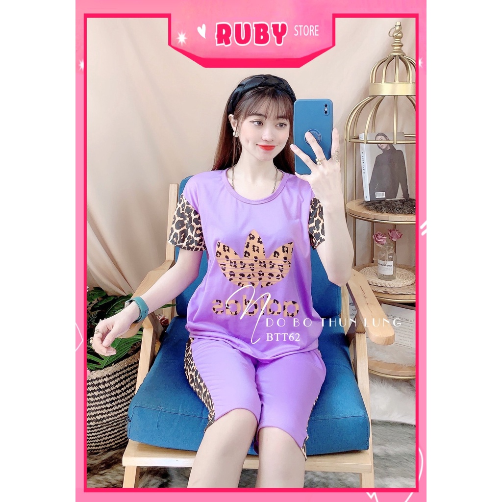 Đồ bộ nữ mặc nhà chất thun mềm mịn mát in hình hoạt hinhf dễ thương BTT62