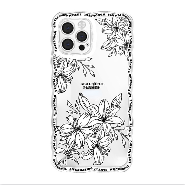 Ốp lưng iphone Ốp Điện Thoại In Họa Tiết Hoa Cho iPhone 13Promax 14pro xs / xr / 6Plus-14 Dinuo case