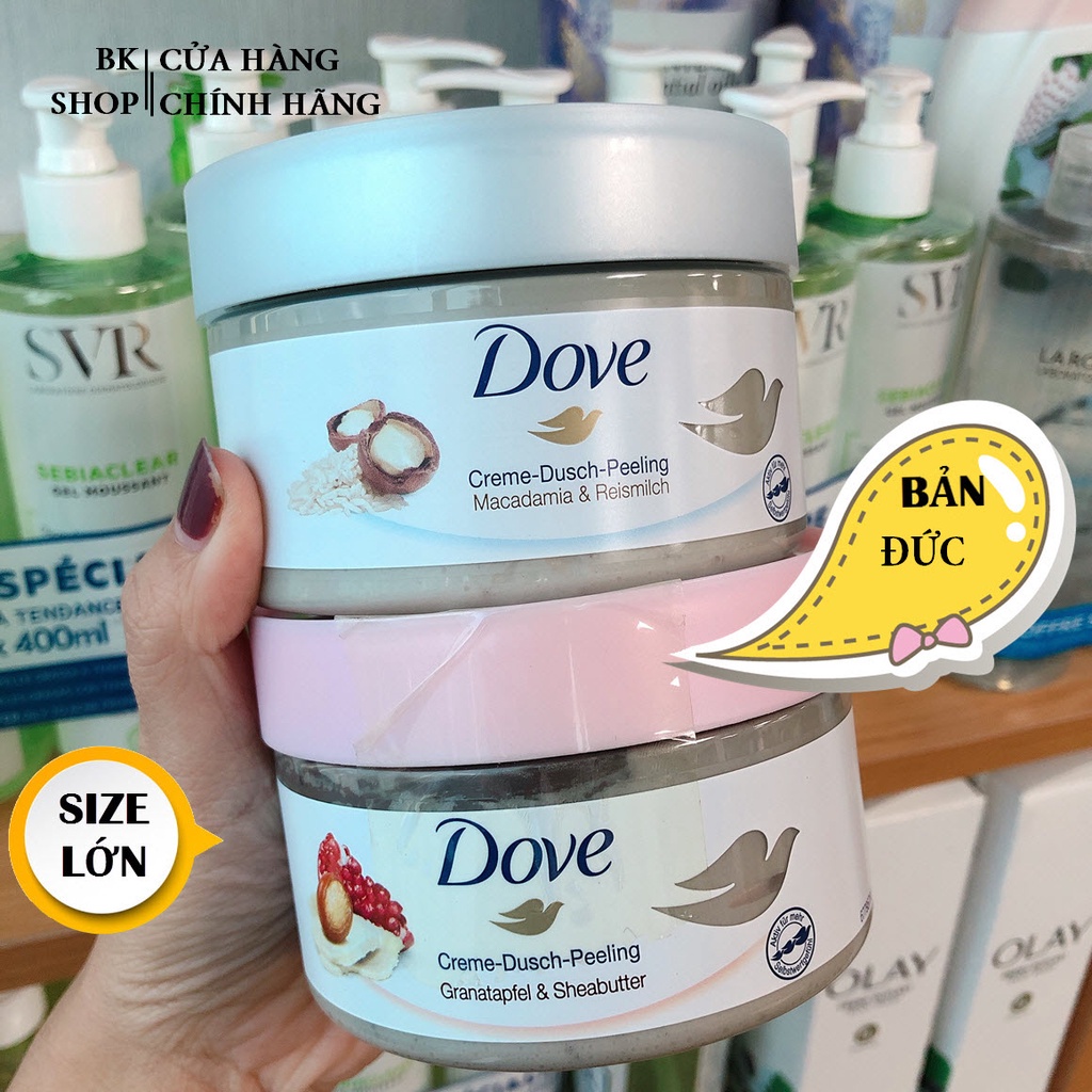 Tẩy Da Chết Toàn Thân, Body DOVE Creme Dusch Peeling