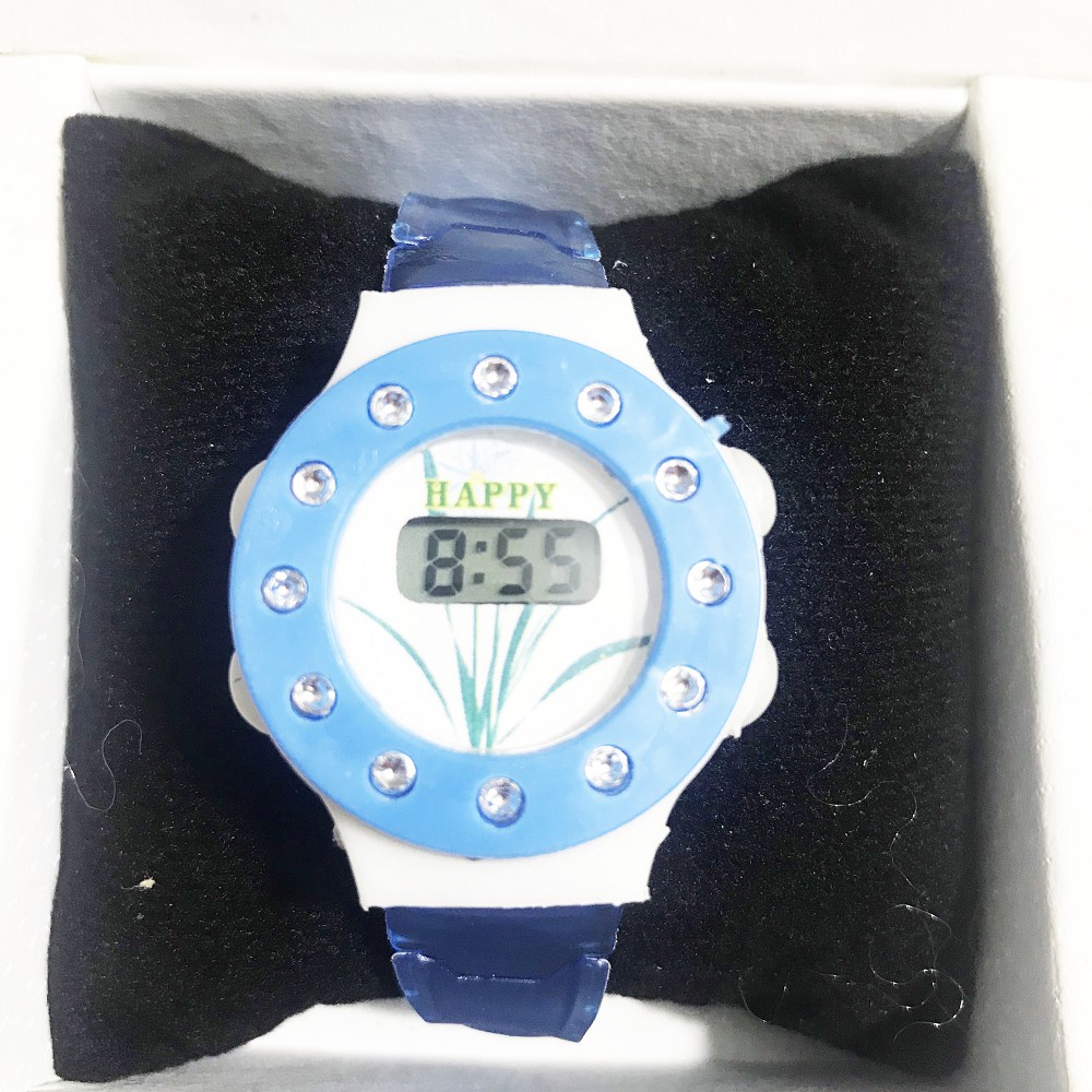 (Màu ngẫu nhiên) Đồng hồ điện tử trẻ em dây nhựa dẻo N3 | BigBuy360 - bigbuy360.vn