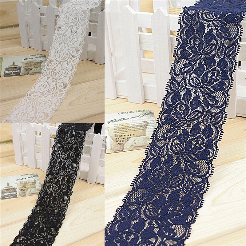 Cuộn Dây Ren Hoa 1yard 6.5cm Trang Trí Đa Năng Tiện Dụng