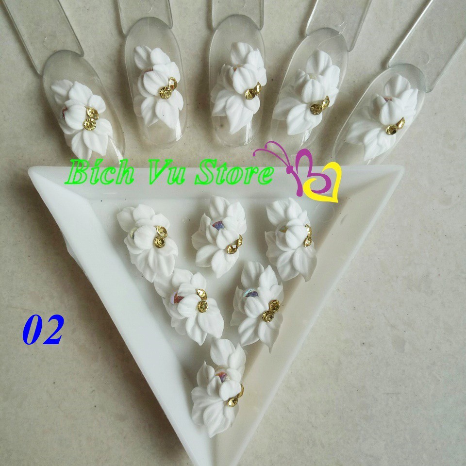 Hoa bột nỗi 4D, Fantasy 21k/cặp | Cúc gân