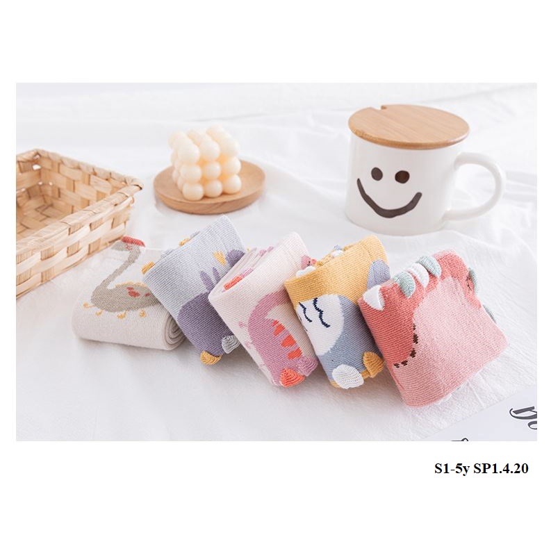 TT20 Tất, vớ cổ dài thu đông hình thú phong cách Hàn Quốc cho bé yêu size 0-3 tuổi