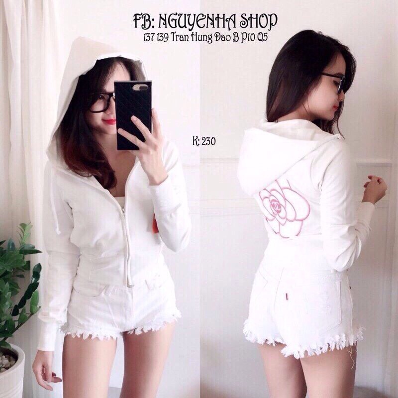 ÁO KHOÁT NỮ THÊU HOA ĐẸP