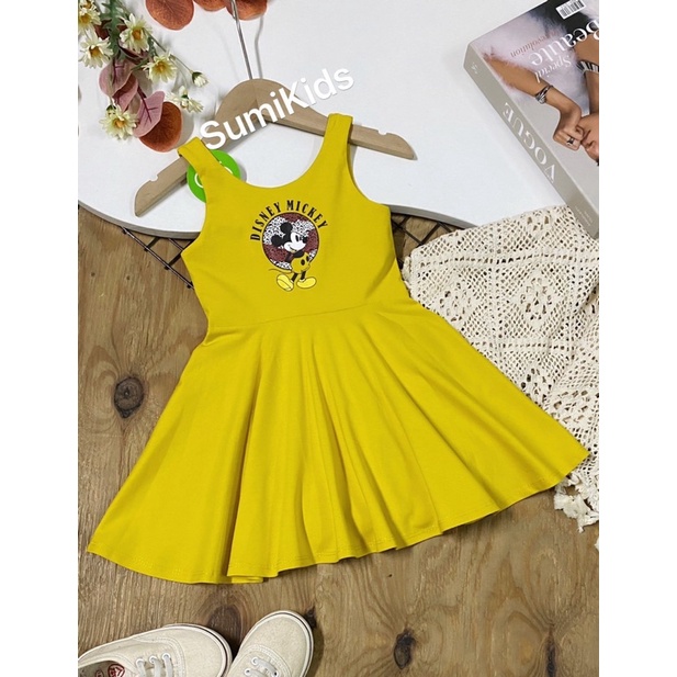 ĐẦM THUN SÁT NÁCH MICKEY CHO BÉ GÁI YÊU 10-40Kg