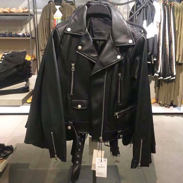 [On sale] Áo khoác da Biker Jacket Zara China Authentic