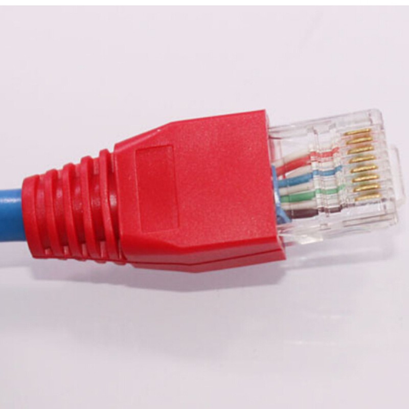 Set 100 Đầu Bọc Dây Cáp Mạng Lan Rj45