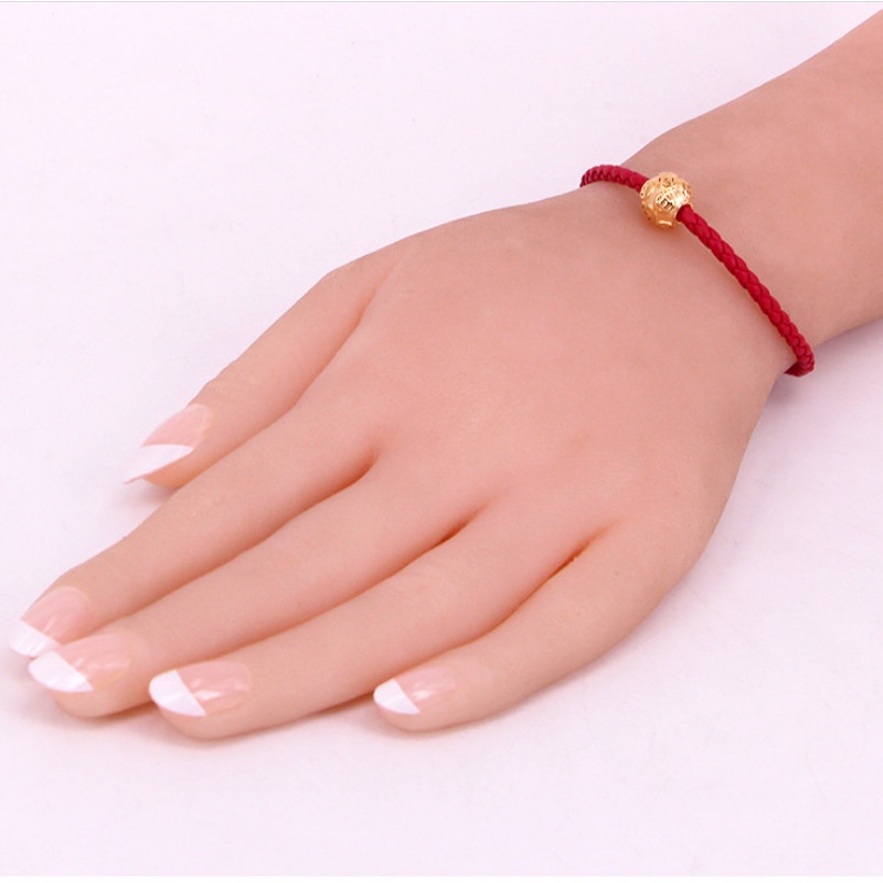 Vòng Tay Dây Đỏ May Mắn Titan Ko Đen TT 4306