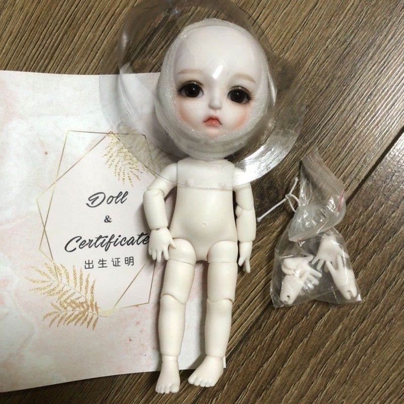 Búp bê bjd lati Lea da trắng tuyết snow white skin rc face up sẵn như ảnh