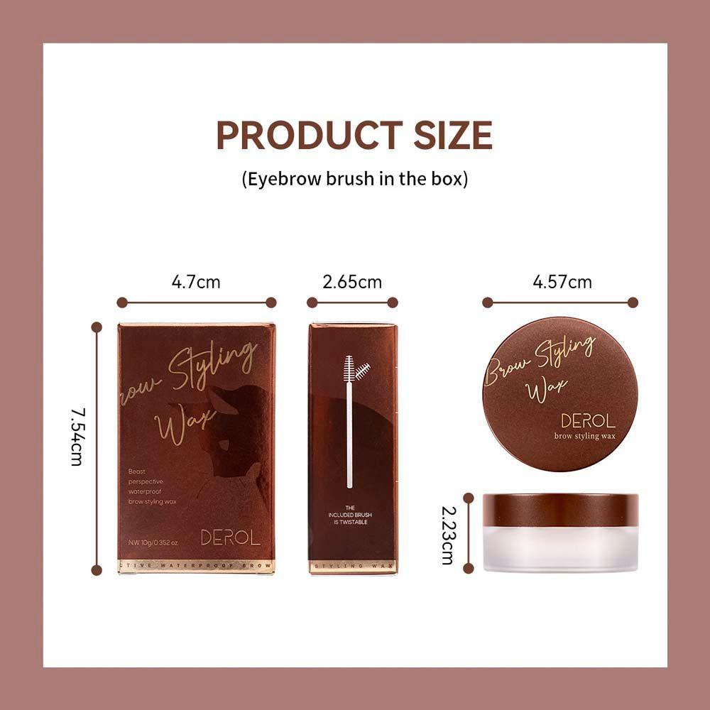 OCEANMAP Eyebrow Shaping Cream Transparent Waterproof Eyebrow Makeup Balm Eyebrow Soap With Brush 3D Eyebrow Styling Soap Stereotype Brow Wax