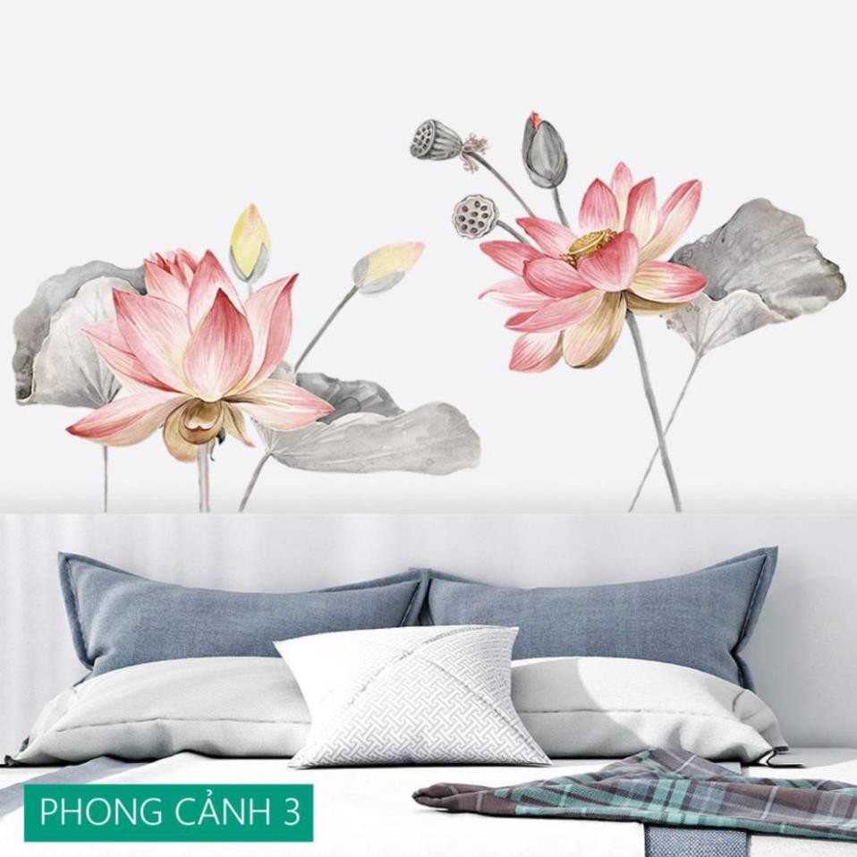 Decal tranh dán tường trang trí decor phòng khách hoặc phòng ngủ