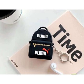 ☘️Tặng kèm móc treo☘️Case Airpod 1 2- Vỏ bao bọc Balo Puma Cover đựng tai nghe không dây Airpods túi con báo đen