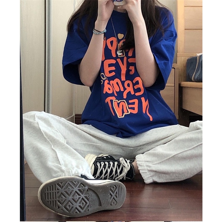 Áo Thun Ngắn Tay Form Rộng Phong Cách Hàn Quốc Dành Cho Nữ 3XL