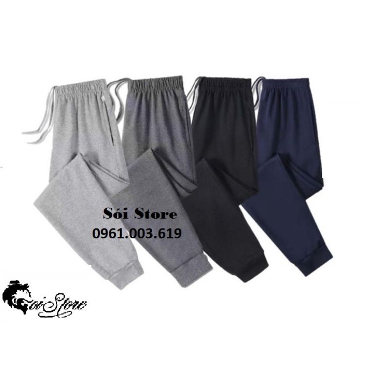 [Mã SKAMSALEP6 giảm 10% TỐI ĐA 100K đơn150K] 40-95kg Quần thu đông nam nữ bigsize jogger nỉ ấm